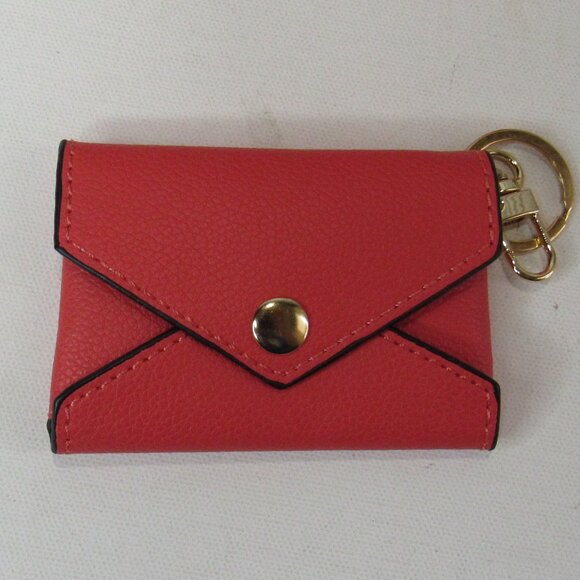 Women's Monogram Embroidered Leather Purse Tote Bag Set 4 Matching Pieces Orange - Picture 13 of 16